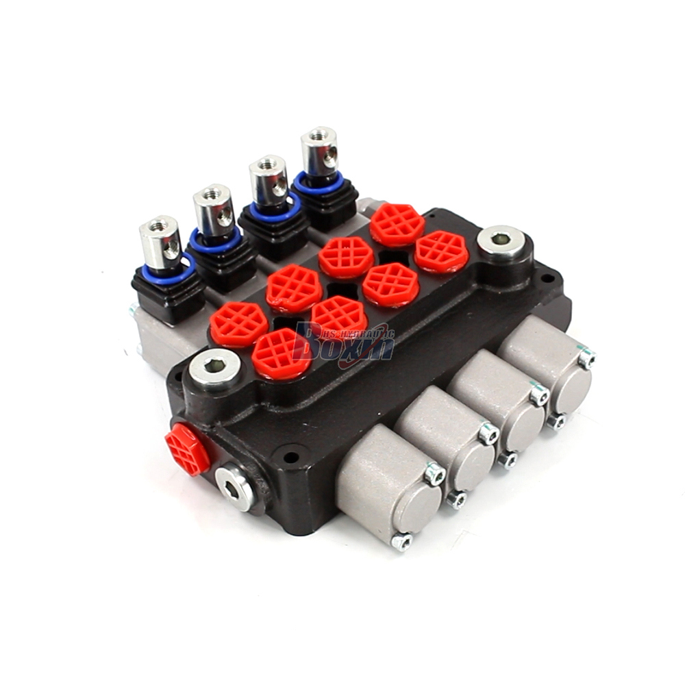 DCV20 手動 4スプール モノブロック方向制御弁