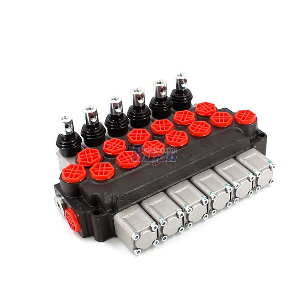 DCV40 手動 6スプール モノブロック方向制御弁