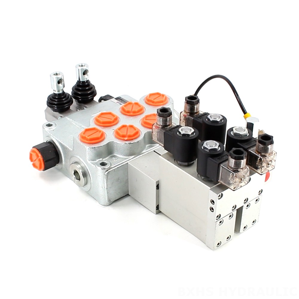 SD18 電磁 2スプール モノブロック方向制御弁 image