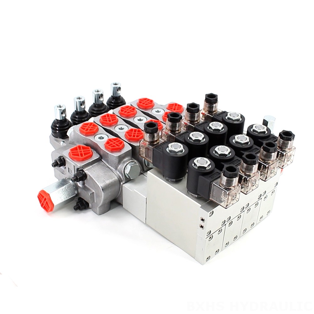 SD8 電気油圧 4スプール セクショナル方向弁 image