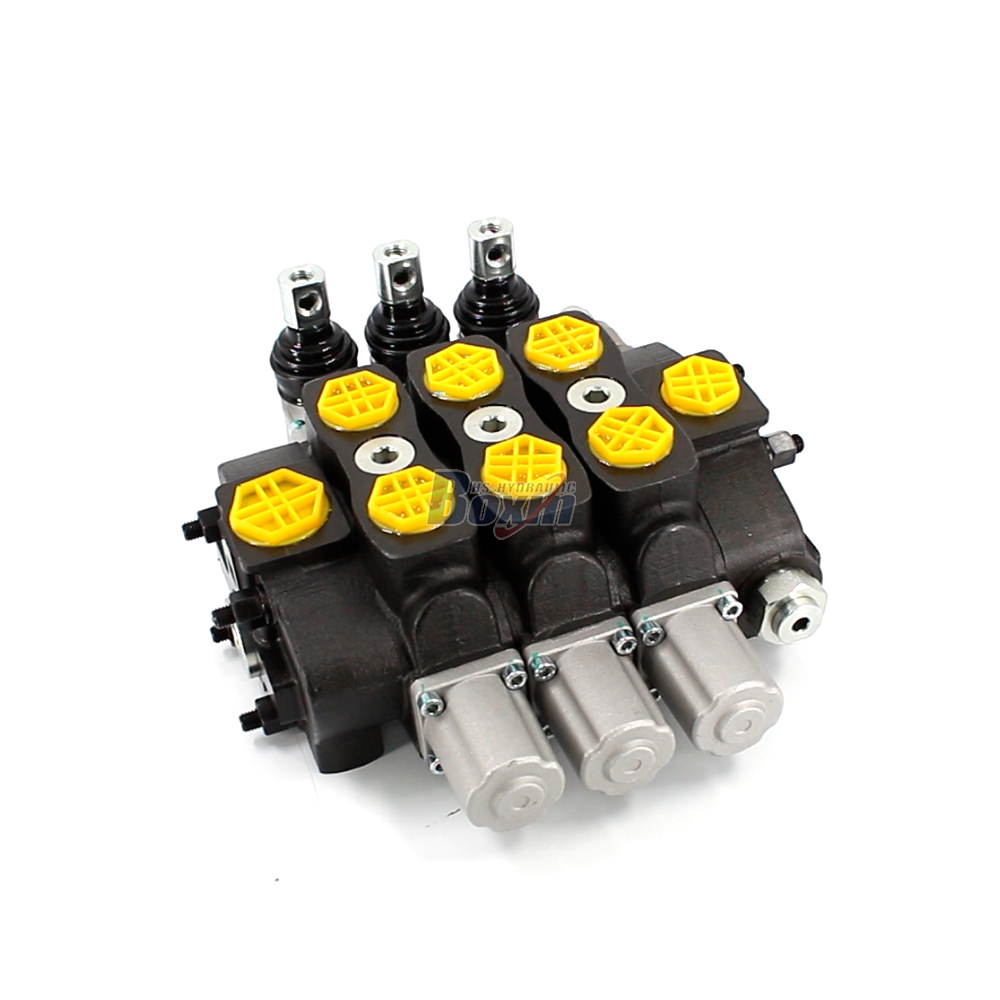 SD8 手動 3スプール セクショナル方向弁