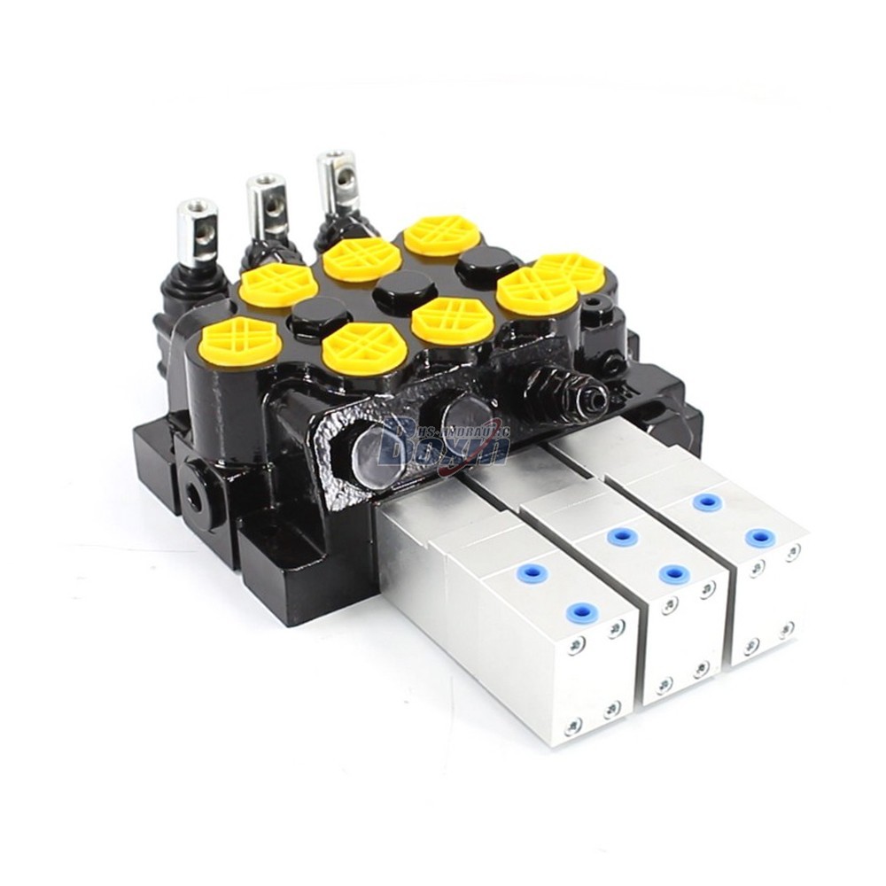 WZF-125 空気圧および手動 3スプール モノブロック方向制御弁 image