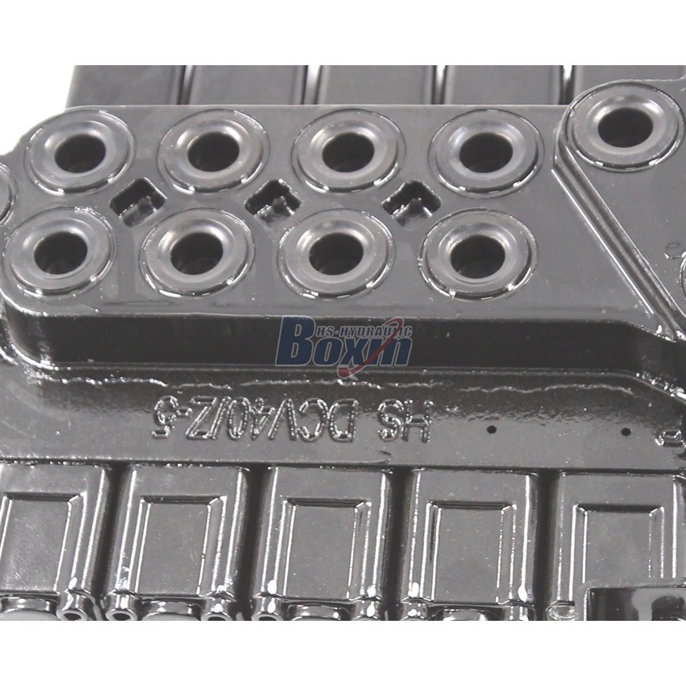 Customized OEM/ODM DCV40Z-FZJ Manual 5 Spool Outrigger Control Valve with Private Label Options detail image