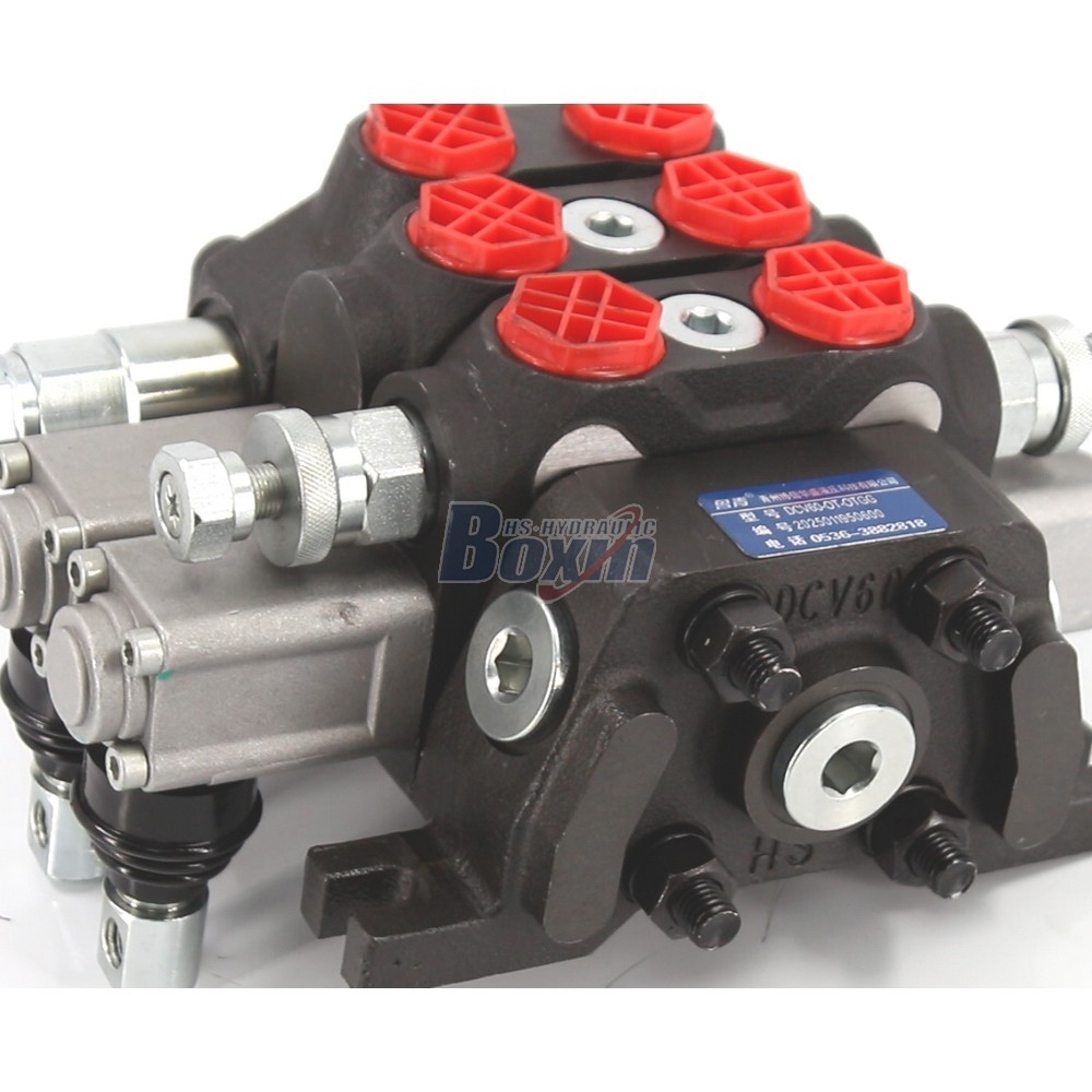 Manufacturer Supply DCV60-FZJ Manual 2 Spool Sectional Directional Valve detail image