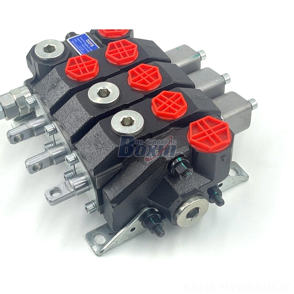Manual 3 Spool Monoblock Directional Valve | Hydraulic Valve Manufacturer & Supplier detail image