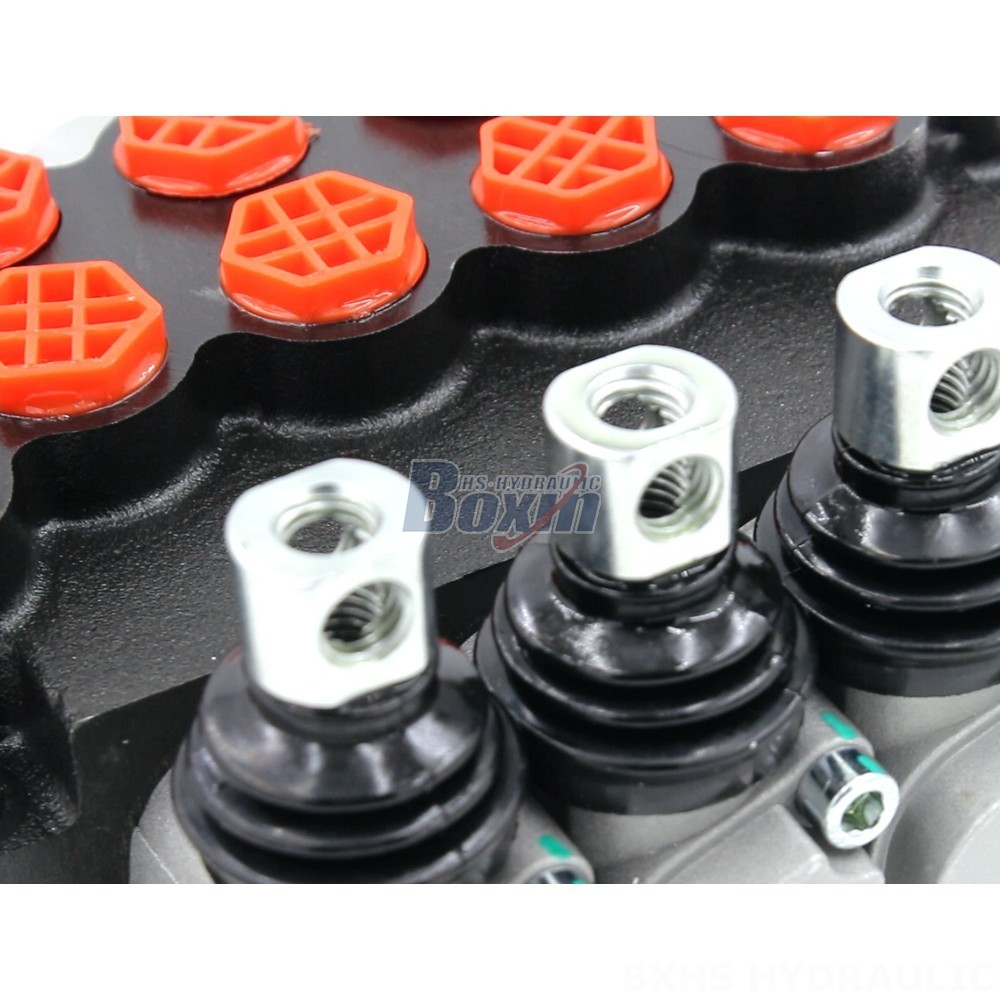 P40-G12-G38 Manual 4 Spool Monoblock Directional Valve: Reliable Hydraulic Control Solution detail image