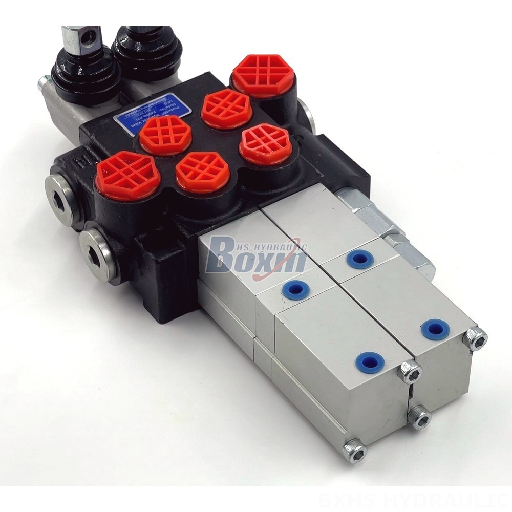 P40 Pneumatic 2 Spool Monoblock Directional Valve detail image