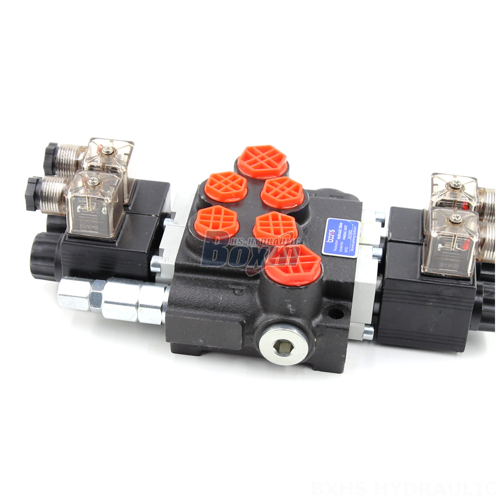 Customized P40 Solenoid 2 Spool Monoblock Directional Valves detail image