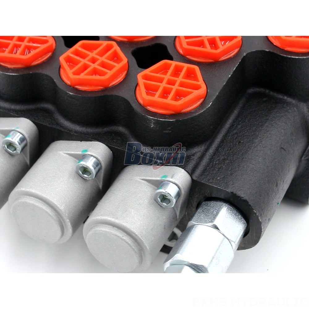 P80-G34-G12-OT Manual 3 Spool Monoblock Directional Valve: High-Quality Hydraulic Control detail image