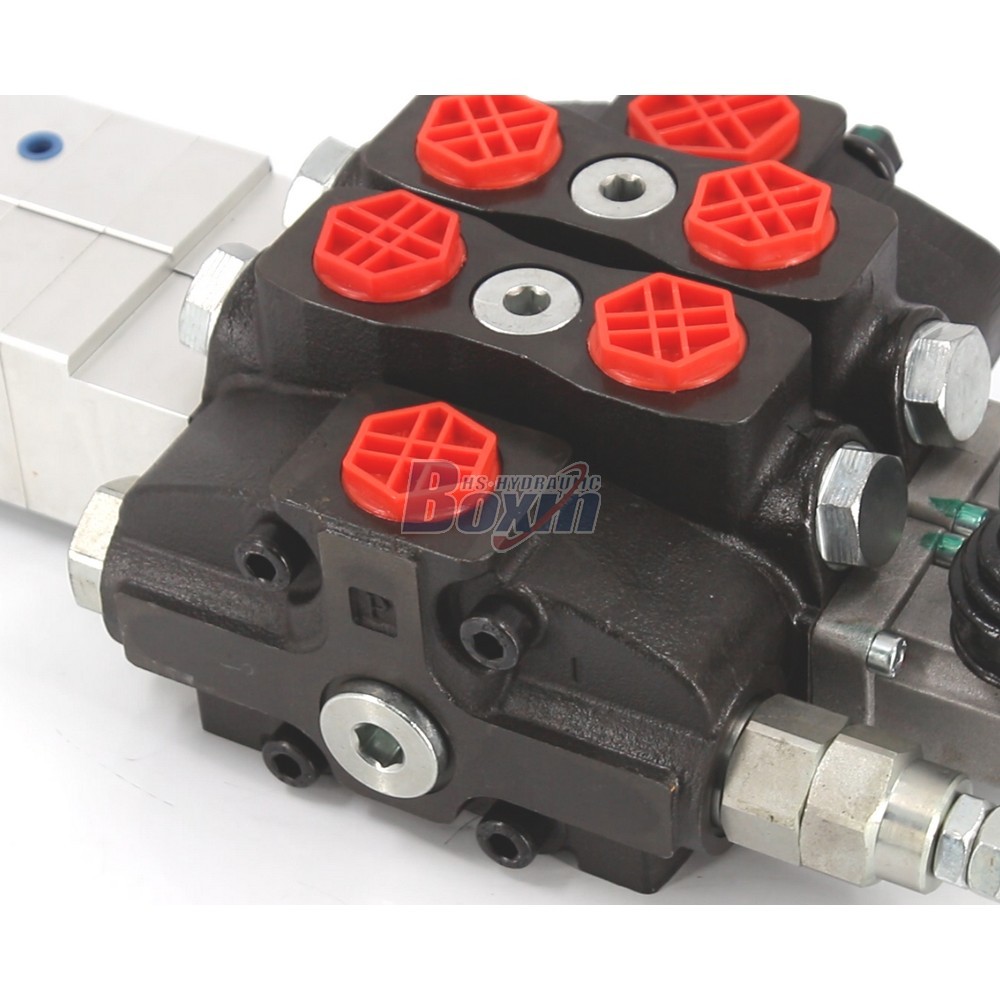 Professional Production SD8 Pneumatic 2 Spool Sectional Control Valve detail image