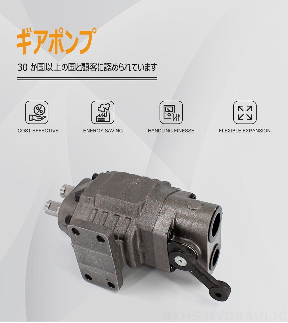 BF110M 110 cc/回転 20 MPa (2900 psi) 油圧ギア・ポンプ