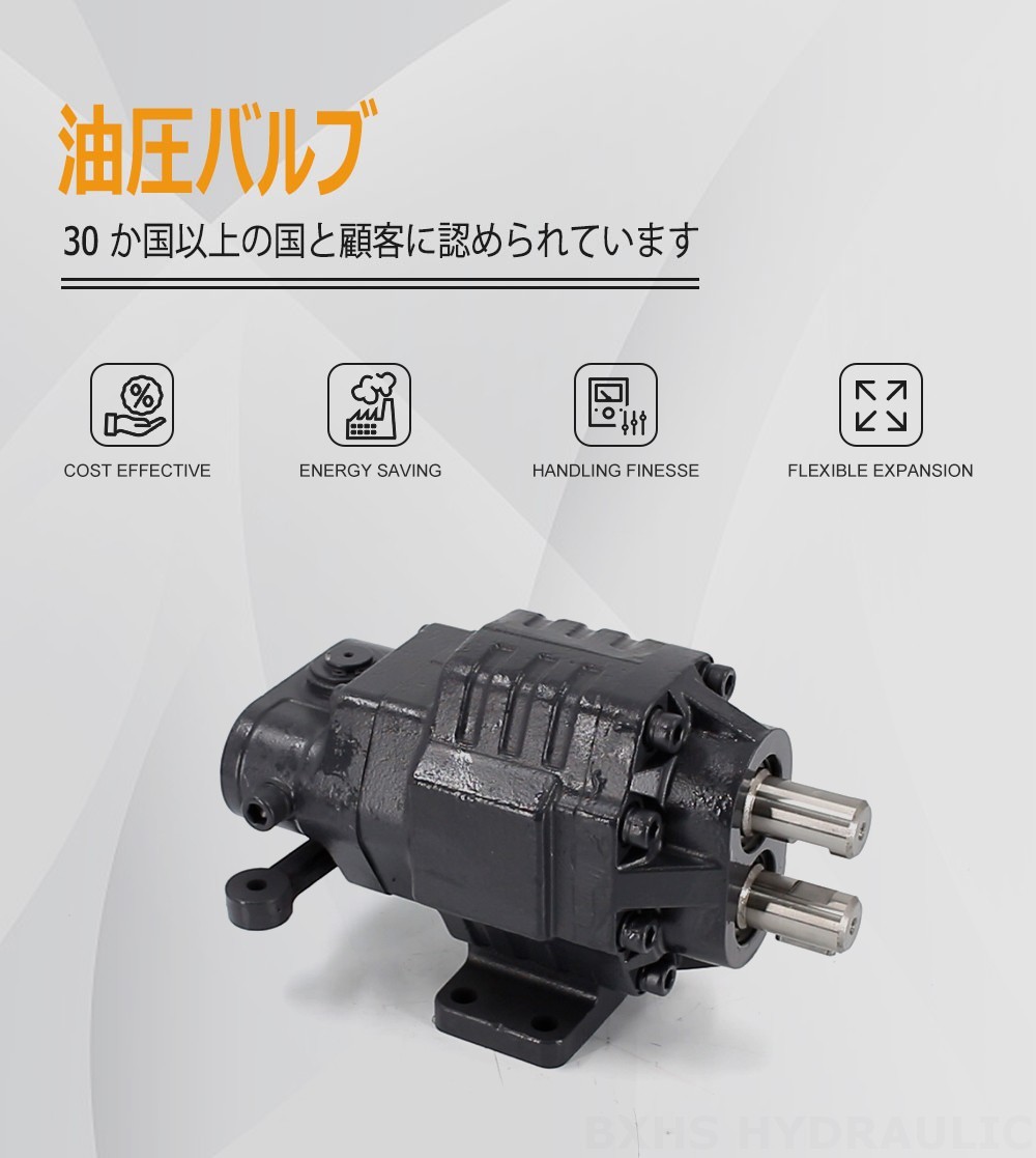 BF62M 油圧ギアポンプ 63 cc/rev 20 MPa (2900 psi) 油圧ギア・ポンプ