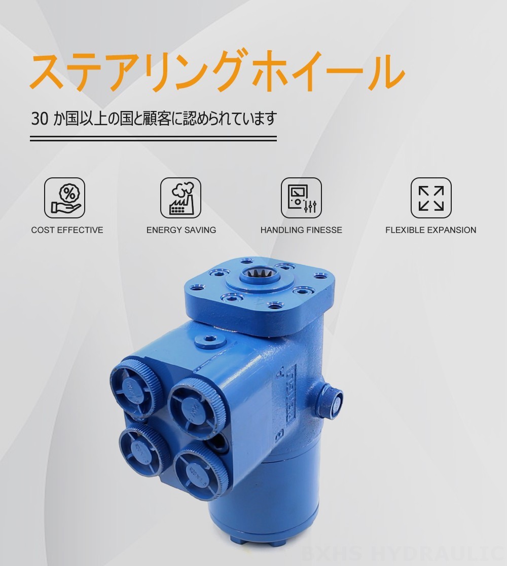 BZZ5-E100B 100 ml/r 7.5 L/min ステアリングユニット
