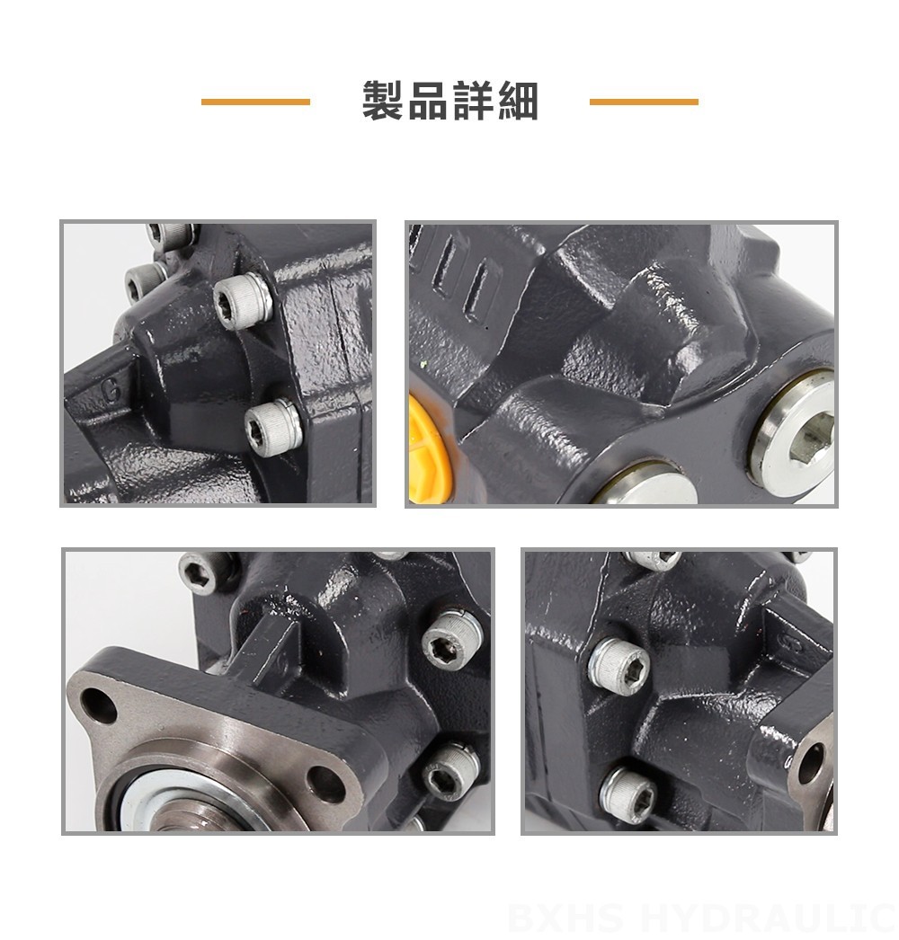 CBHW-ISO-80-H 80 cc/rev 22 MPa (3190 psi) 油圧ギア・ポンプ