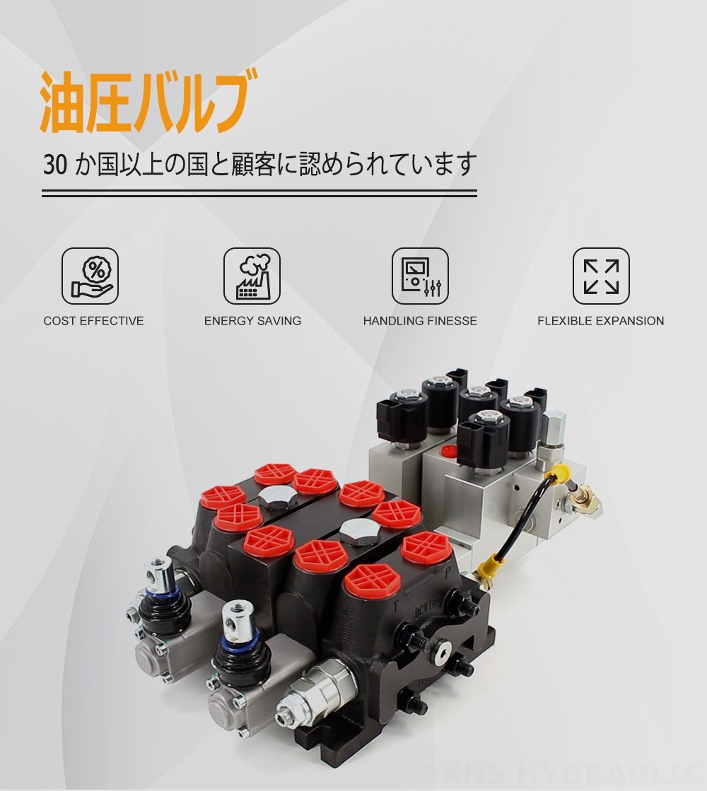 DCV100-OT-J-OT 電気油圧 3スプール セクショナル方向弁