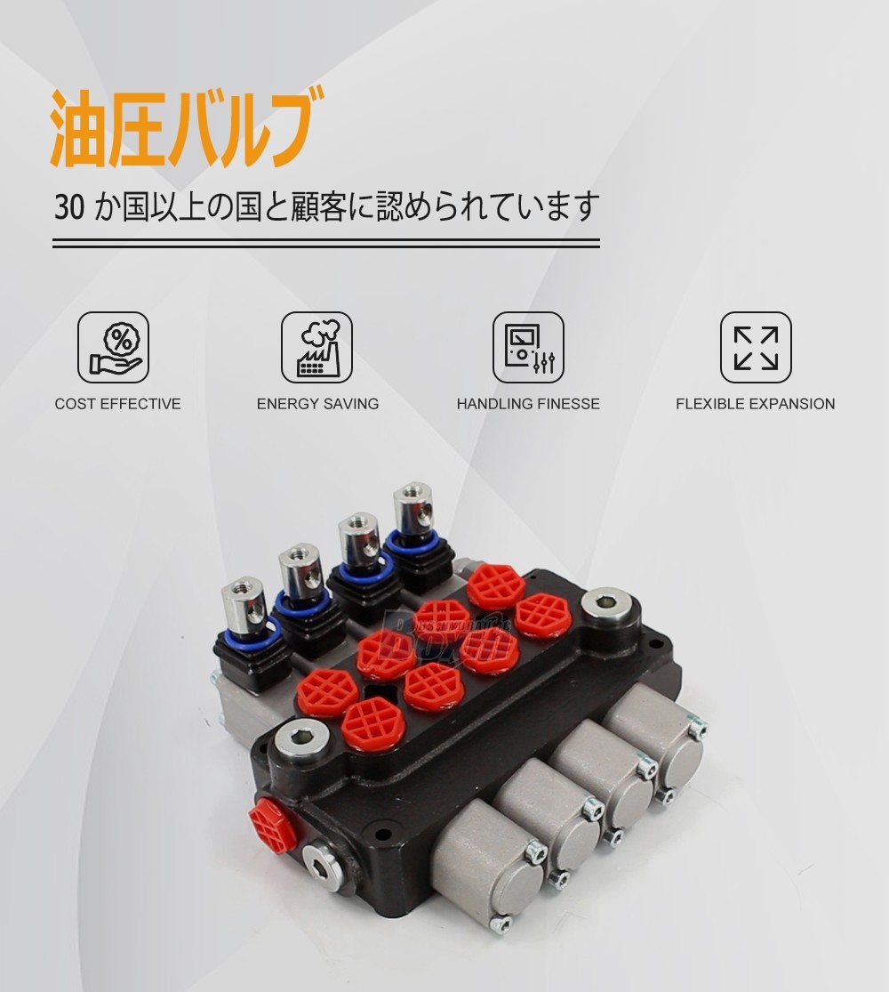 Factory Wholesale DCV20 4 Spool Hydraulic Directional Valve