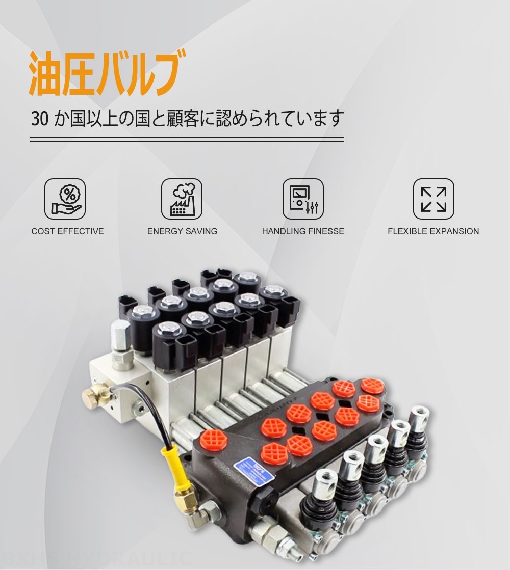 DCV40Z 手動 5スプール モノブロック方向弁