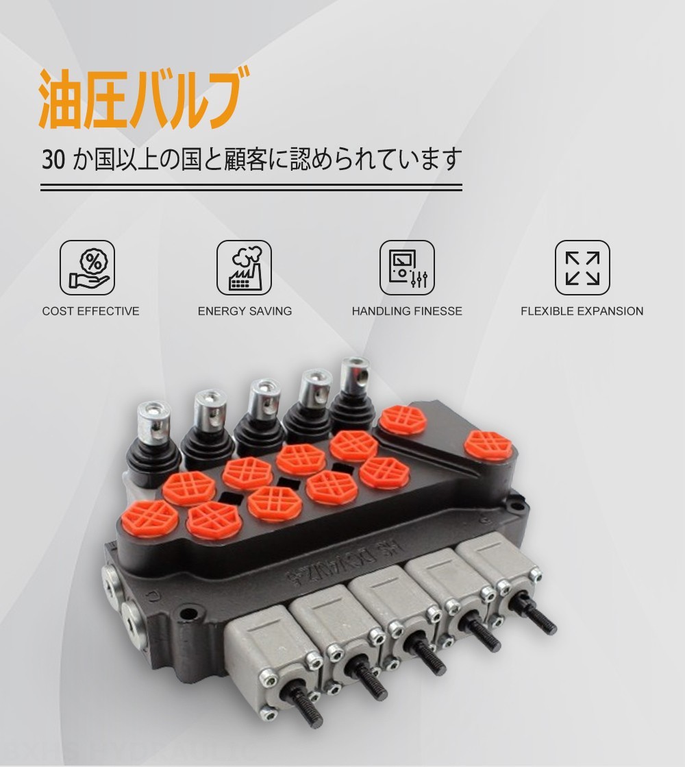 DCV40Z 手動 5スプール モノブロック方向弁