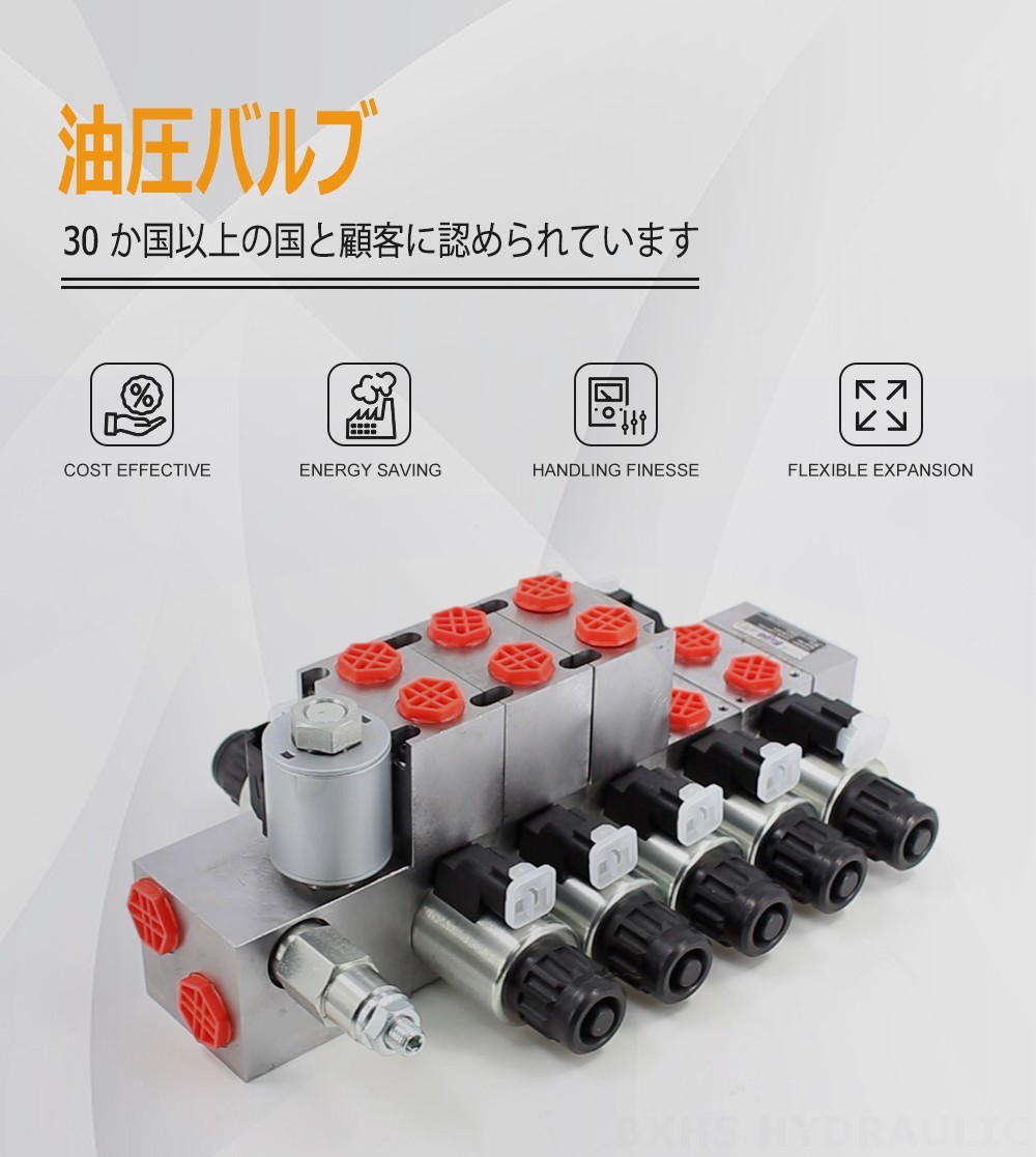 DCV56 電磁比例 5スプール セクショナル方向弁