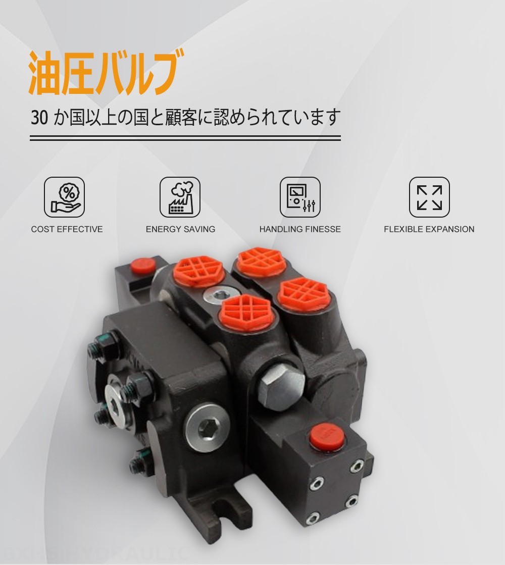 DCV60-G34 油圧 1スプール セクショナル方向弁