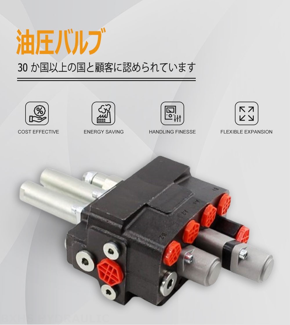 DM45 ケーブル 2スプール モノブロック方向弁