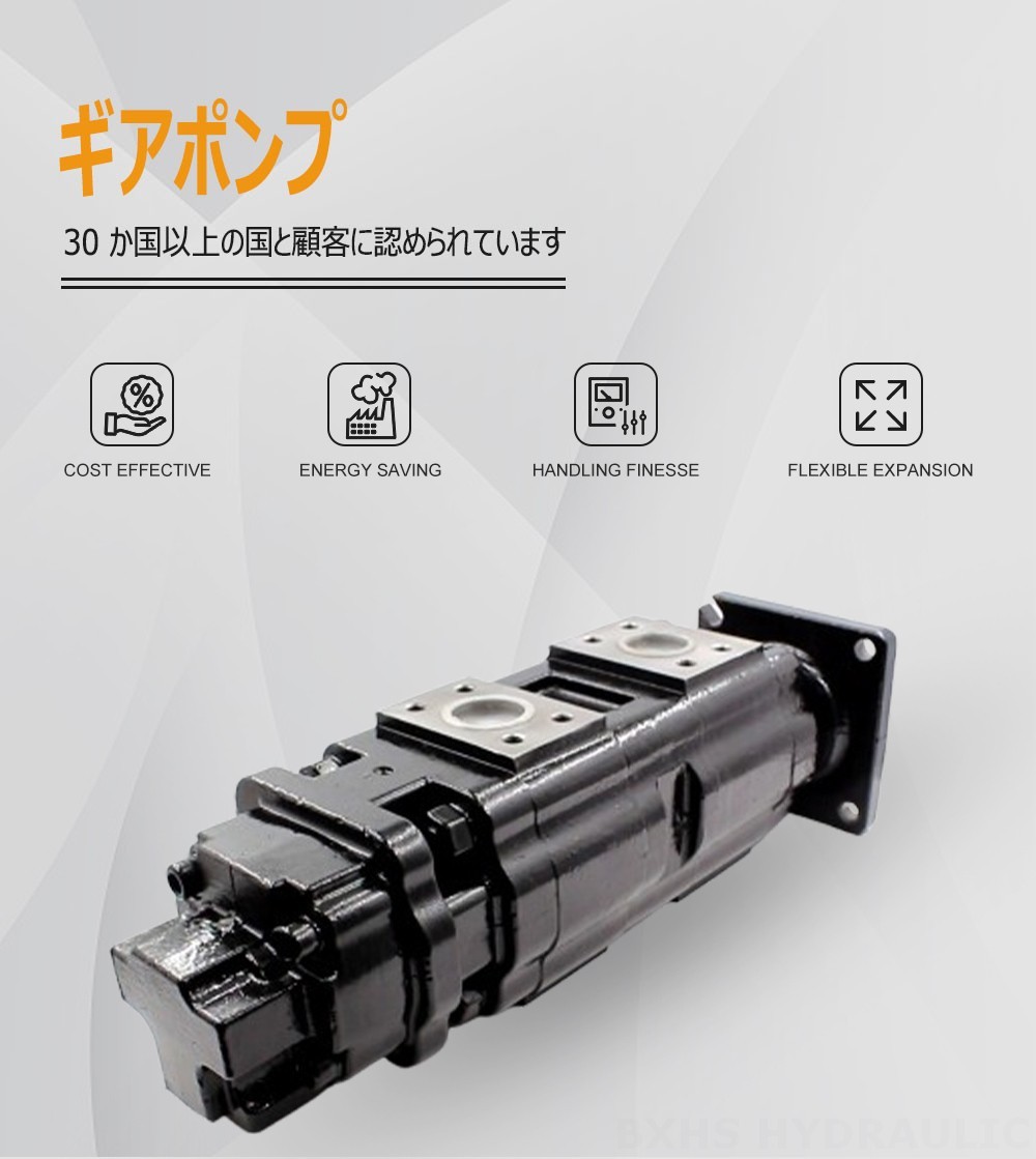 JHP2080-2080-1016 80 cc/rev 油圧ギア・ポンプ
