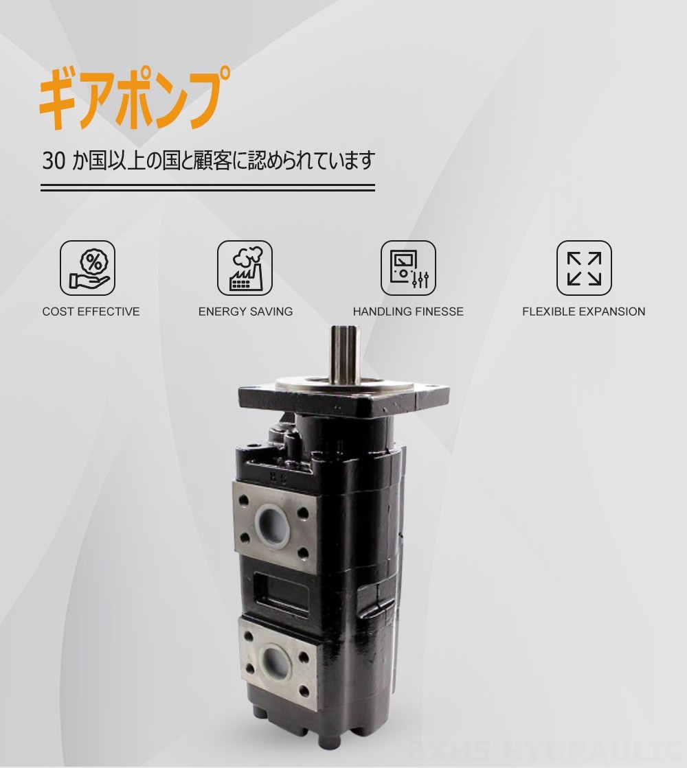 JHP2080-2080 80 cc/rev 油圧ギア・ポンプ
