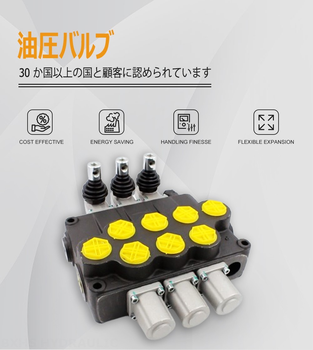 P120-G1-OT 手動 3スプール モノブロック方向弁