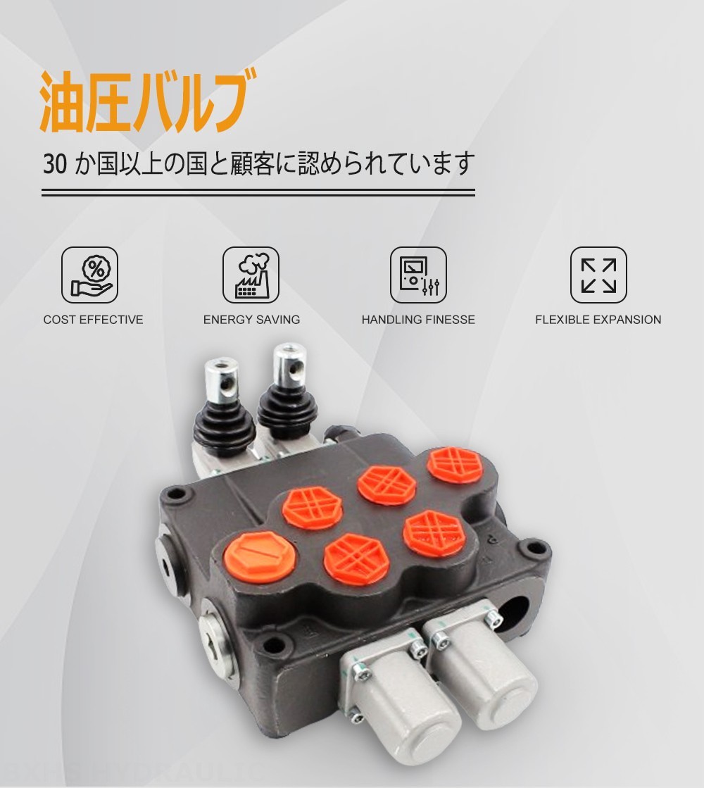 P120-G34-G1-OT 手動 2スプール モノブロック方向弁