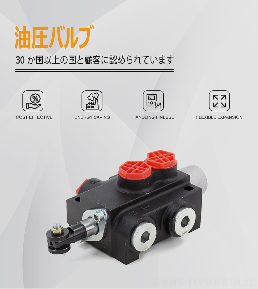 P40-201 手動 1スプール モノブロック方向制御弁