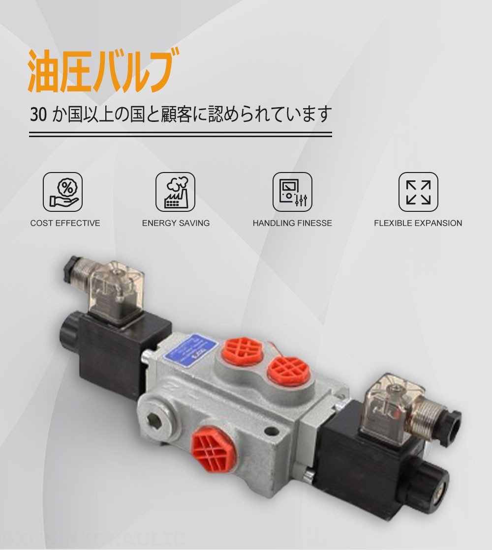 P40-DKL ソレノイド 1スプール モノブロック方向弁