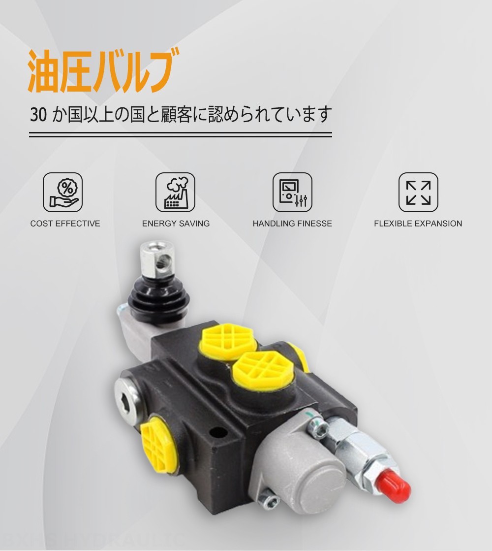 P40-G12-1OT 手動 1スプール モノブロック方向弁