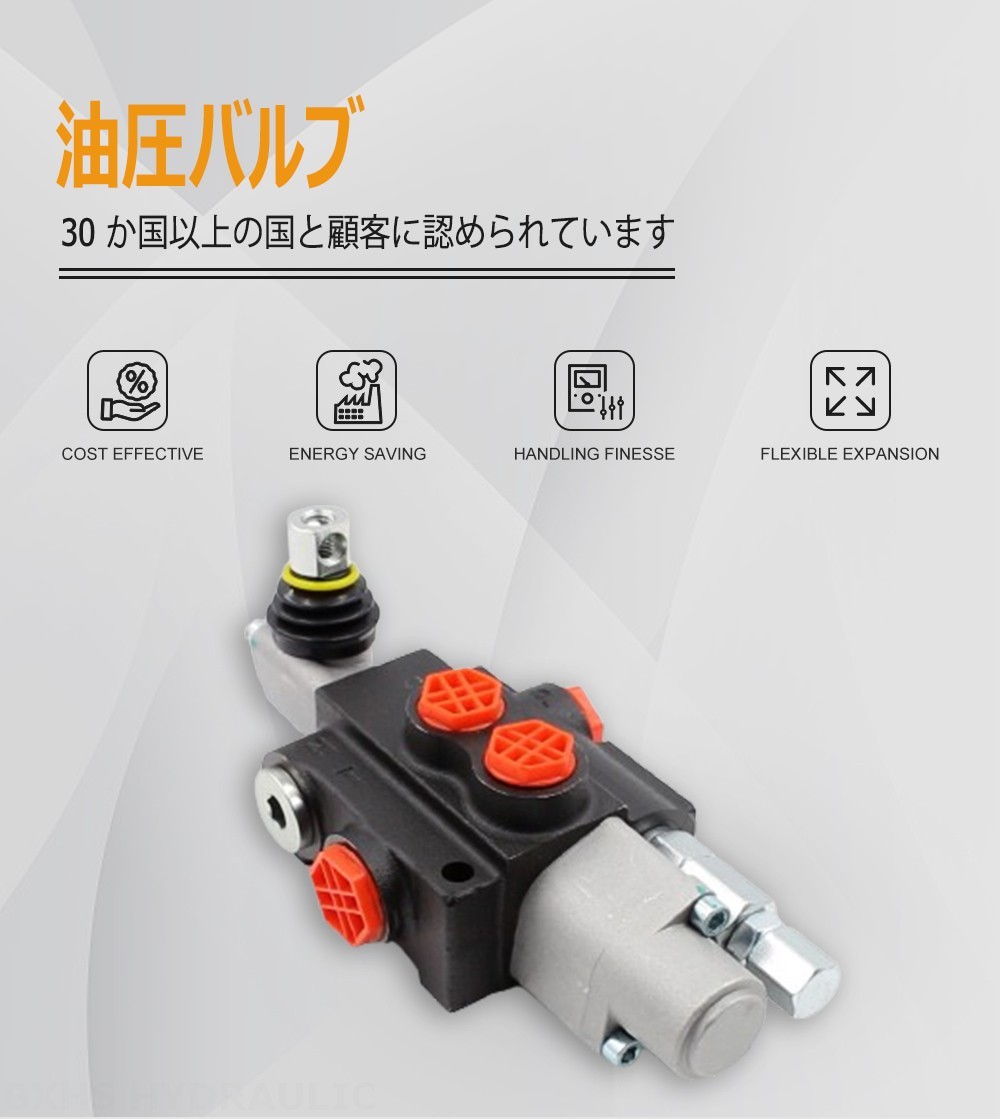 P40-G12-G38-OTW 手動 1スプール モノブロック方向弁