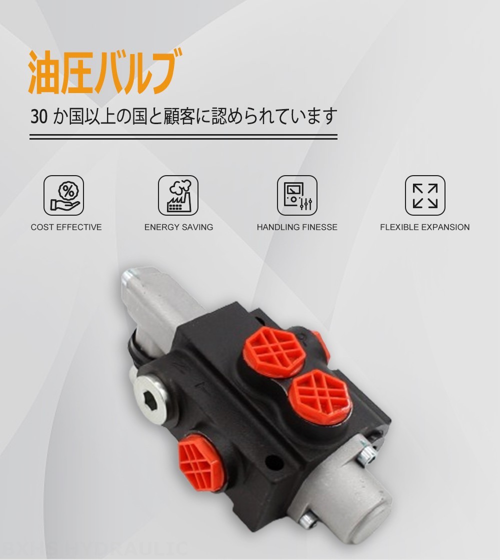 P40-G12-OT 手動 1スプール モノブロック方向弁