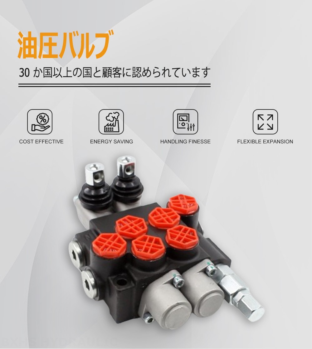 P40-G12 手動 2スプール モノブロック方向弁