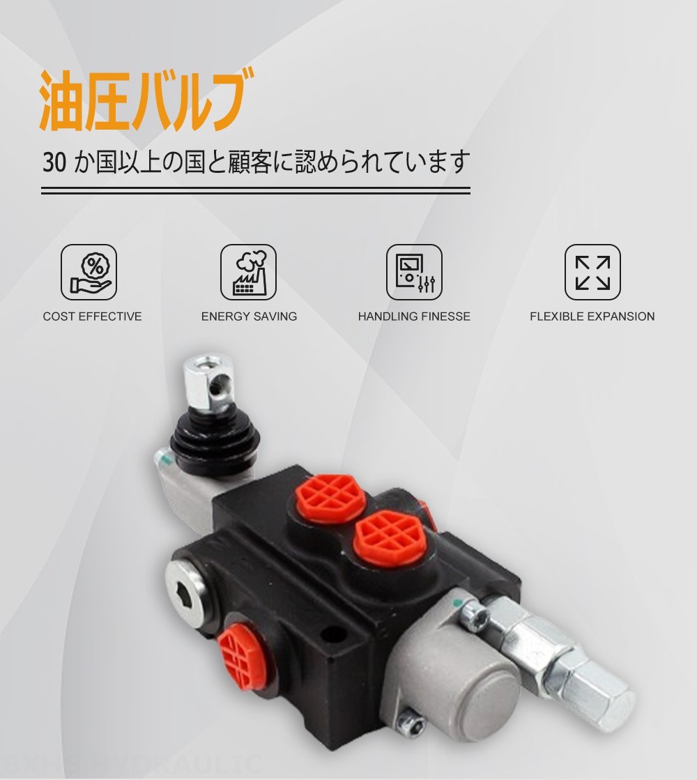 P40-G38 手動 1スプール モノブロック方向弁