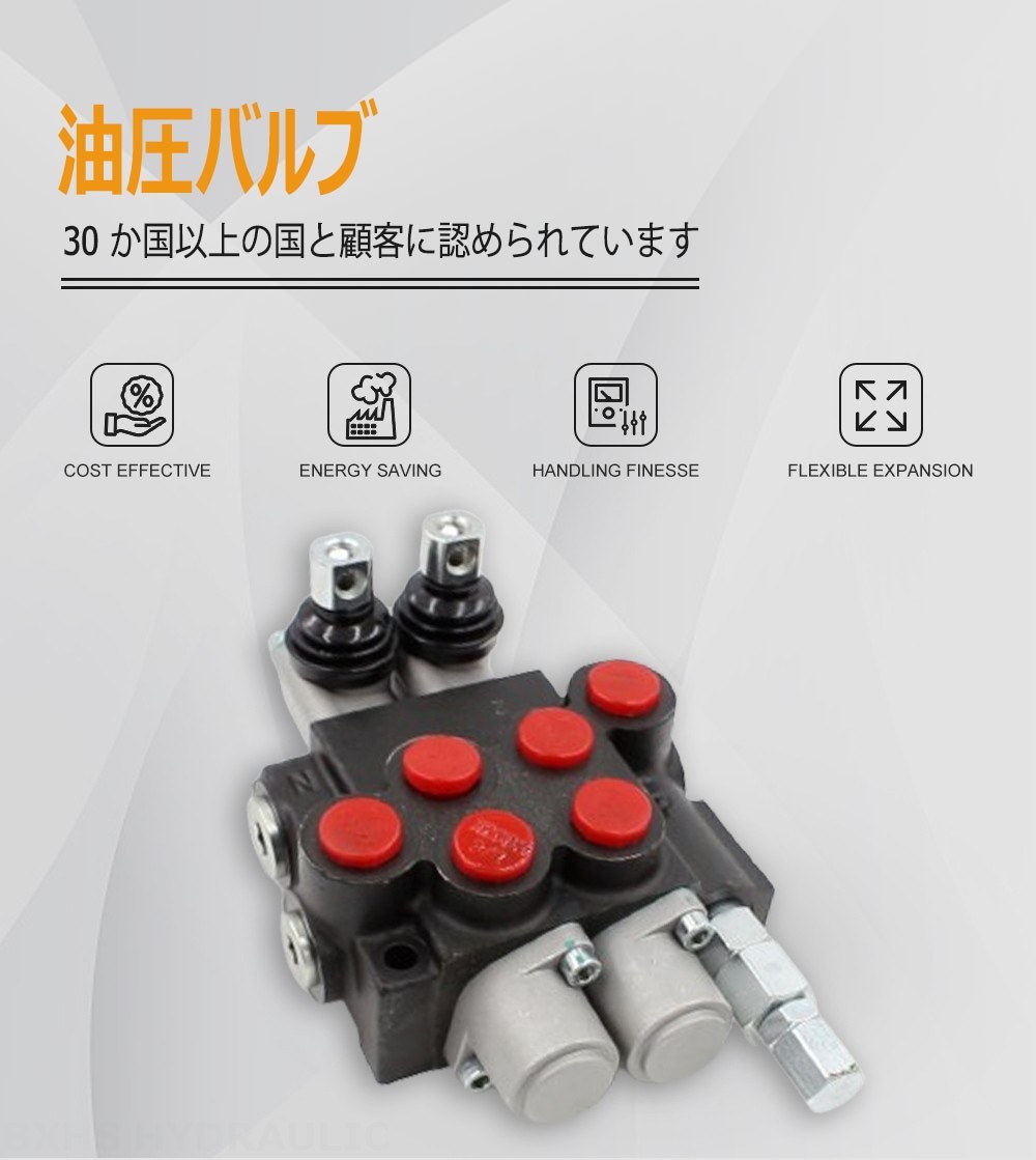 P40-U34-2OT 手動 2スプール モノブロック方向弁