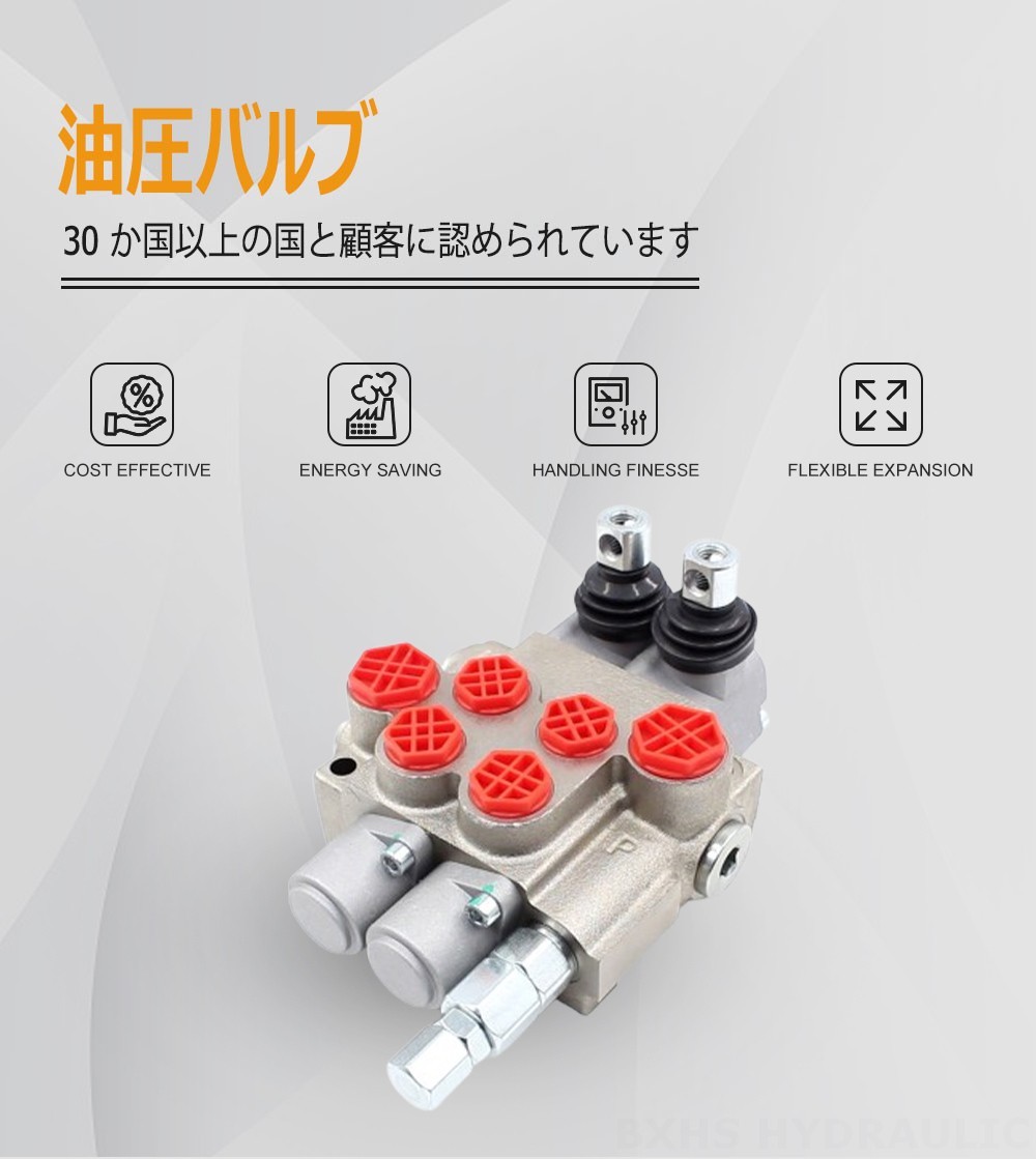 P40-XNHJ 手動 2スプール モノブロック方向制御弁