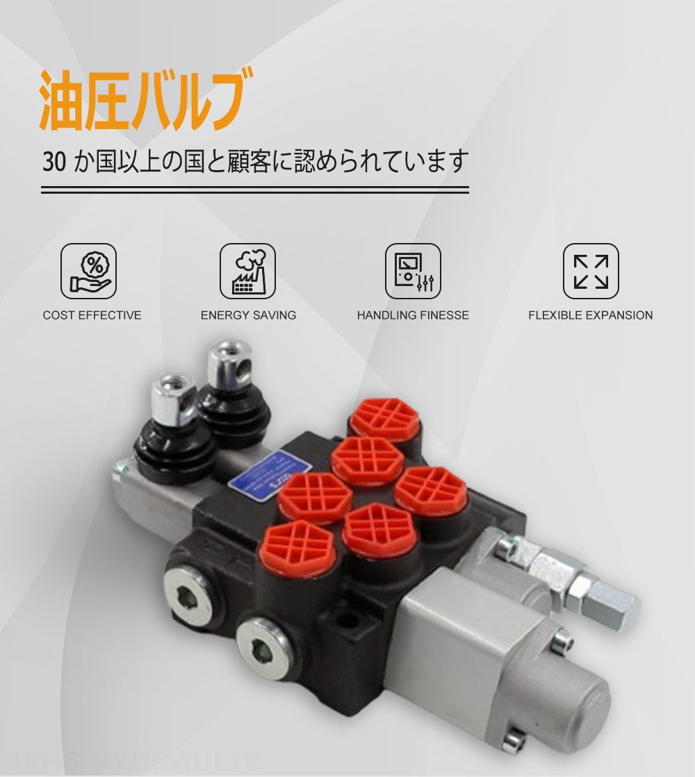 P40A 手動 2スプール モノブロック方向弁