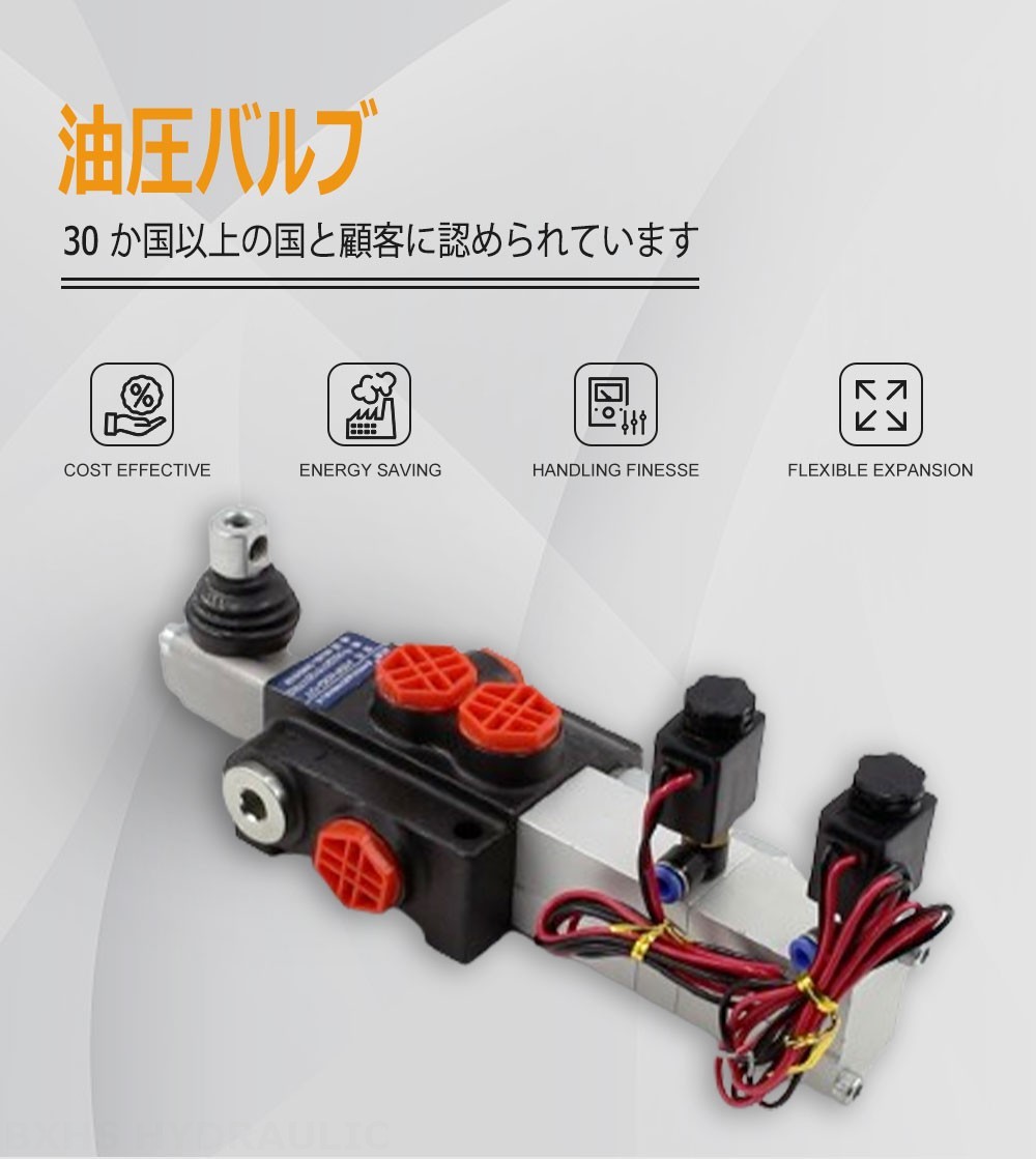 P40 電空 1スプール モノブロック方向弁