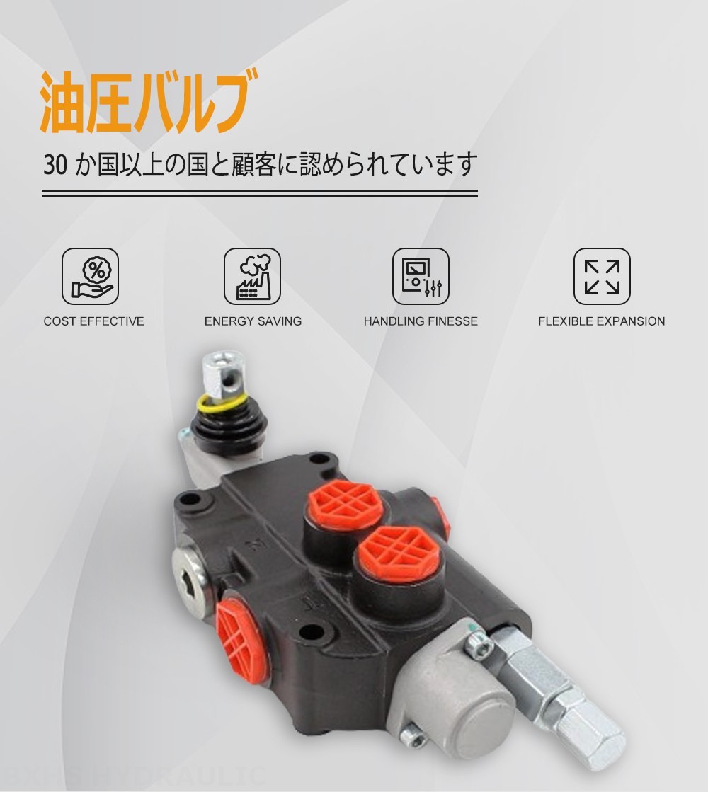 P80-G12-1OW 手動 1スプール モノブロック方向弁