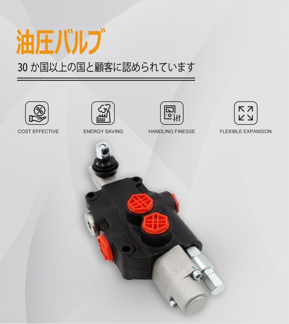 P80-G34-1OT 手動 1スプール モノブロック方向弁