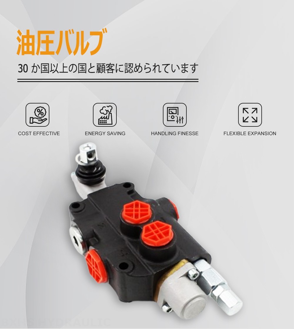 P80-G34-G12-1OT 手動 1スプール モノブロック方向弁