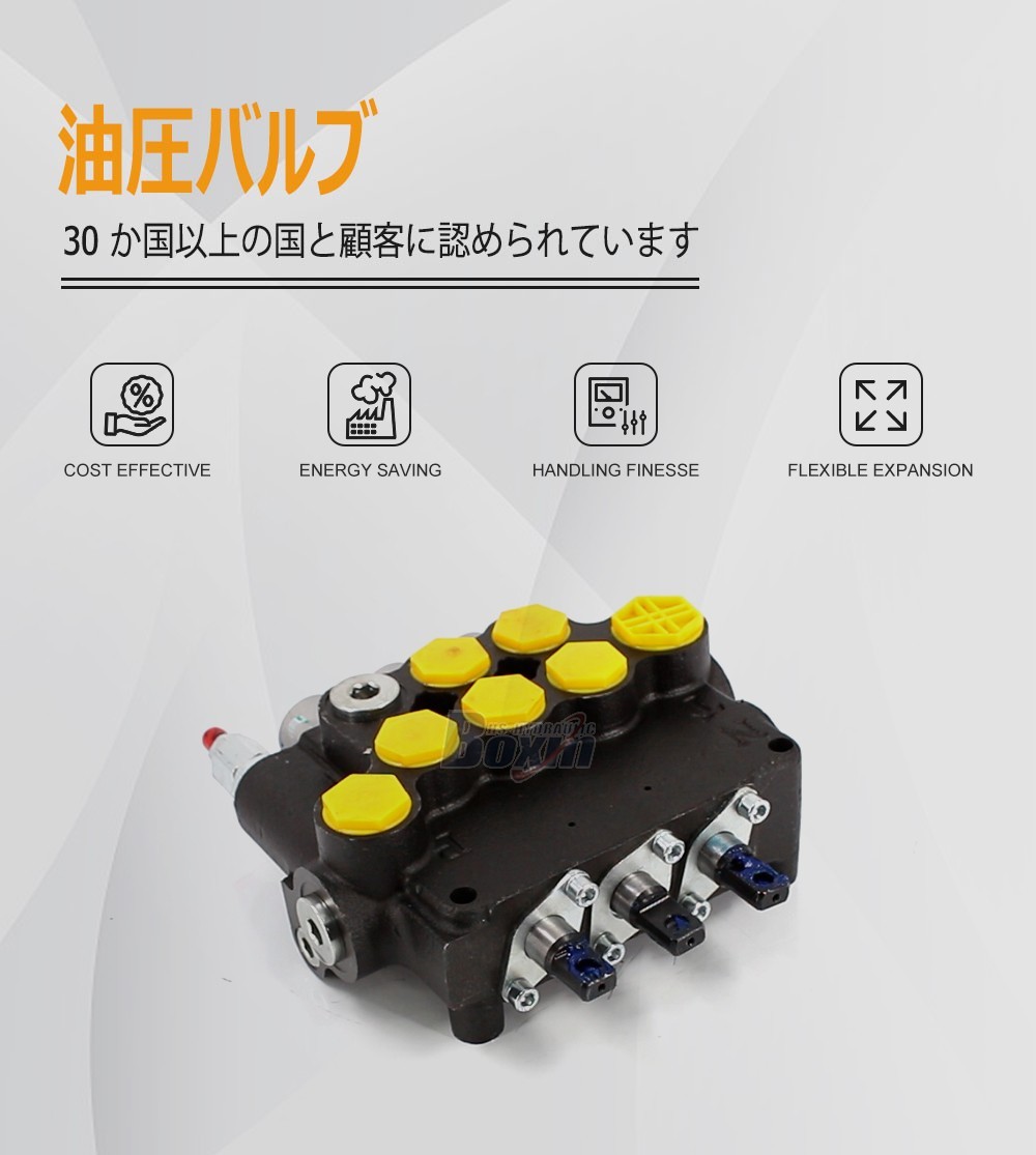P80A-G-BT-2OT Series 3 Spool Monoblock Valve for Mobile Hydraulics