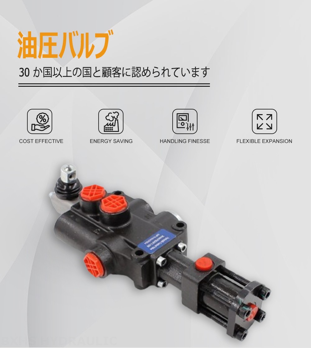 P80F-G34 油圧 1スプール モノブロック方向弁