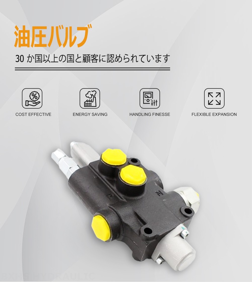 P80J 手動 1スプール モノブロック方向弁