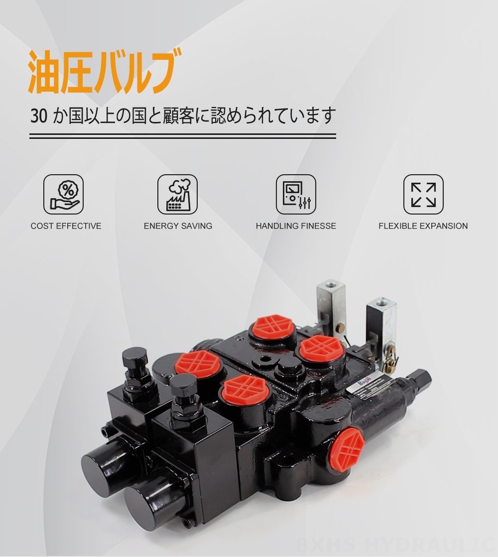 RD5200-OU2 手動 2スプール 油圧制御弁