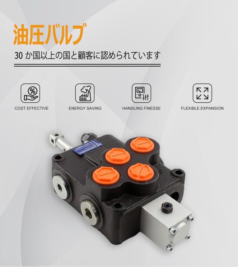 SD18 手動 1スプール モノブロック方向弁