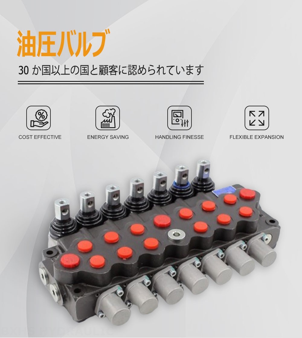 SD5 手動 7スプール モノブロック方向弁