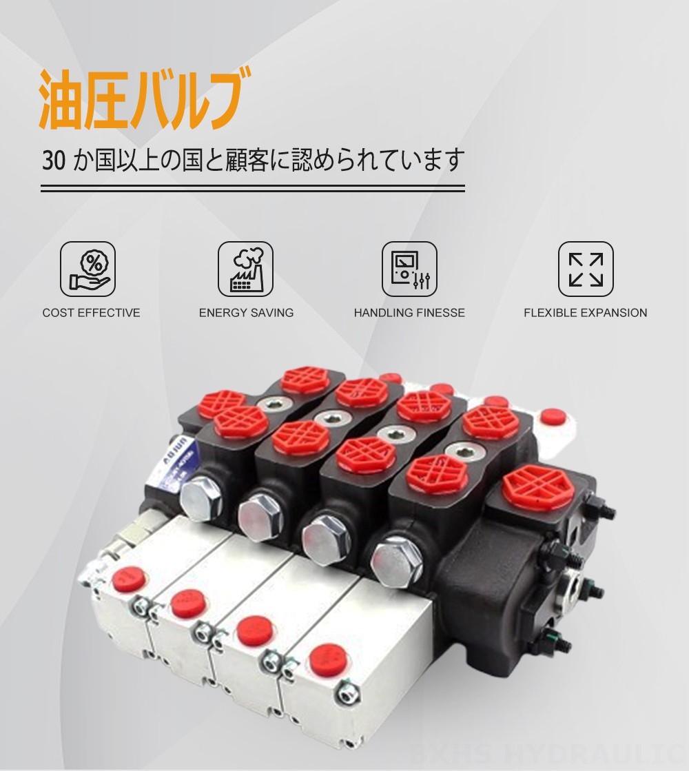 SD8 油圧 4スプール セクショナル方向弁